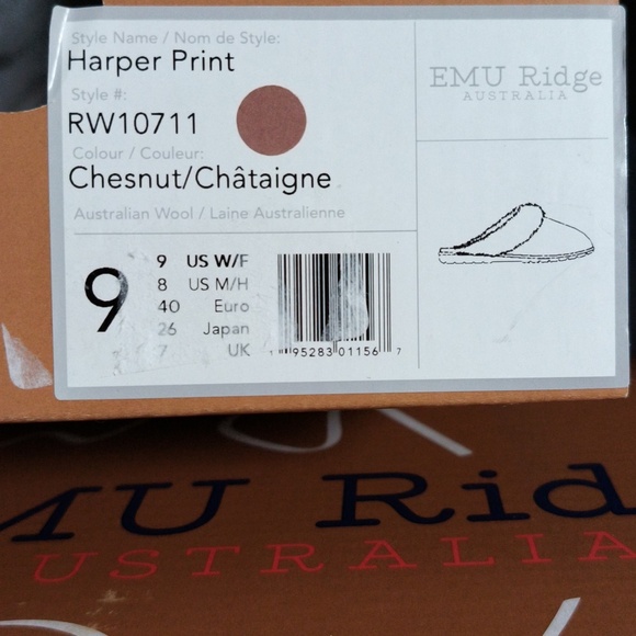 New Emu Ridge Slippers  / Animal Prints / Women Size 9 - Picture 7 of 8